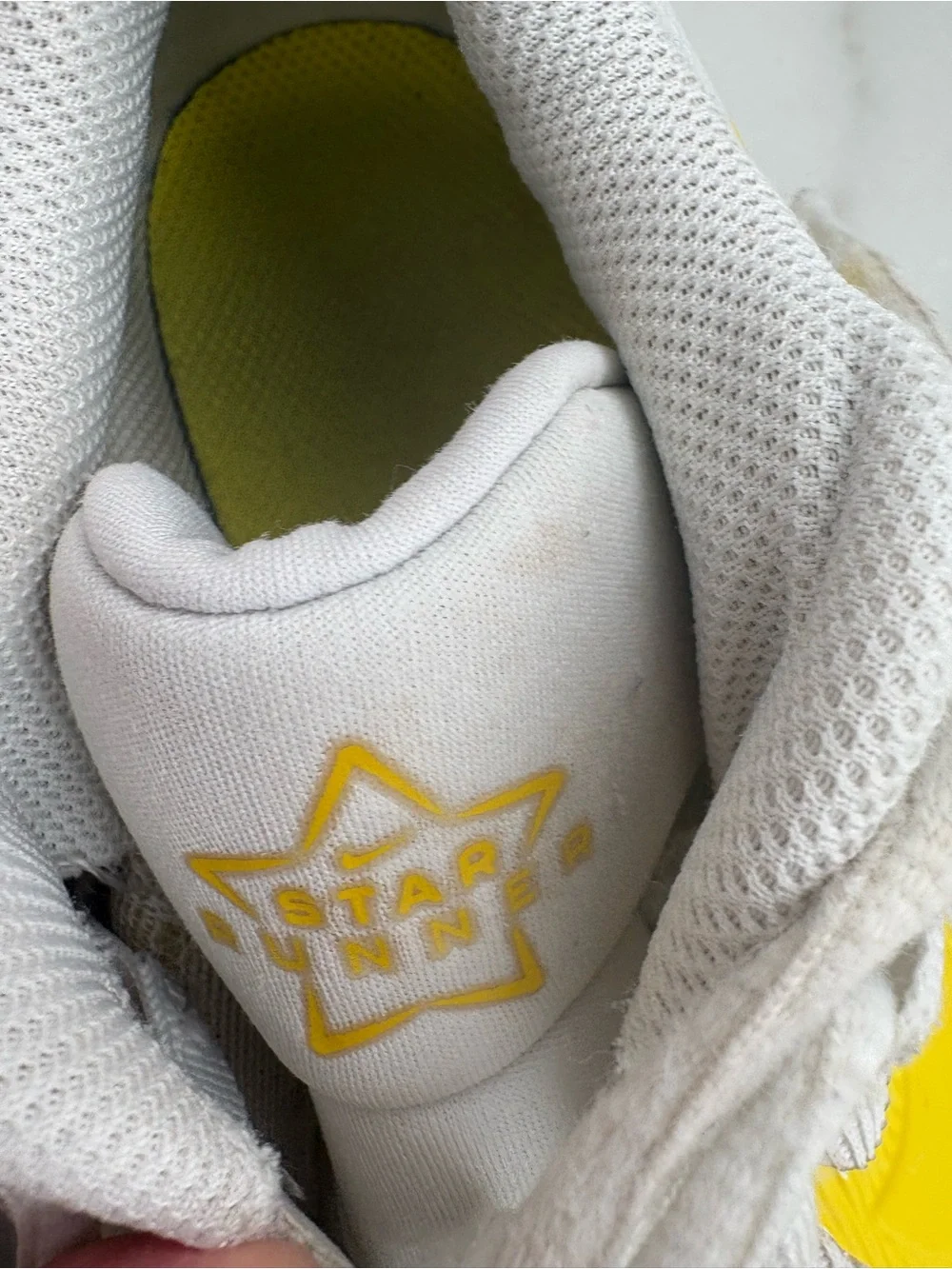 Nike Star Runner 4 NN Summit White Opti Yellow Sneakers | Youth 4Y - Picture 11 of 15